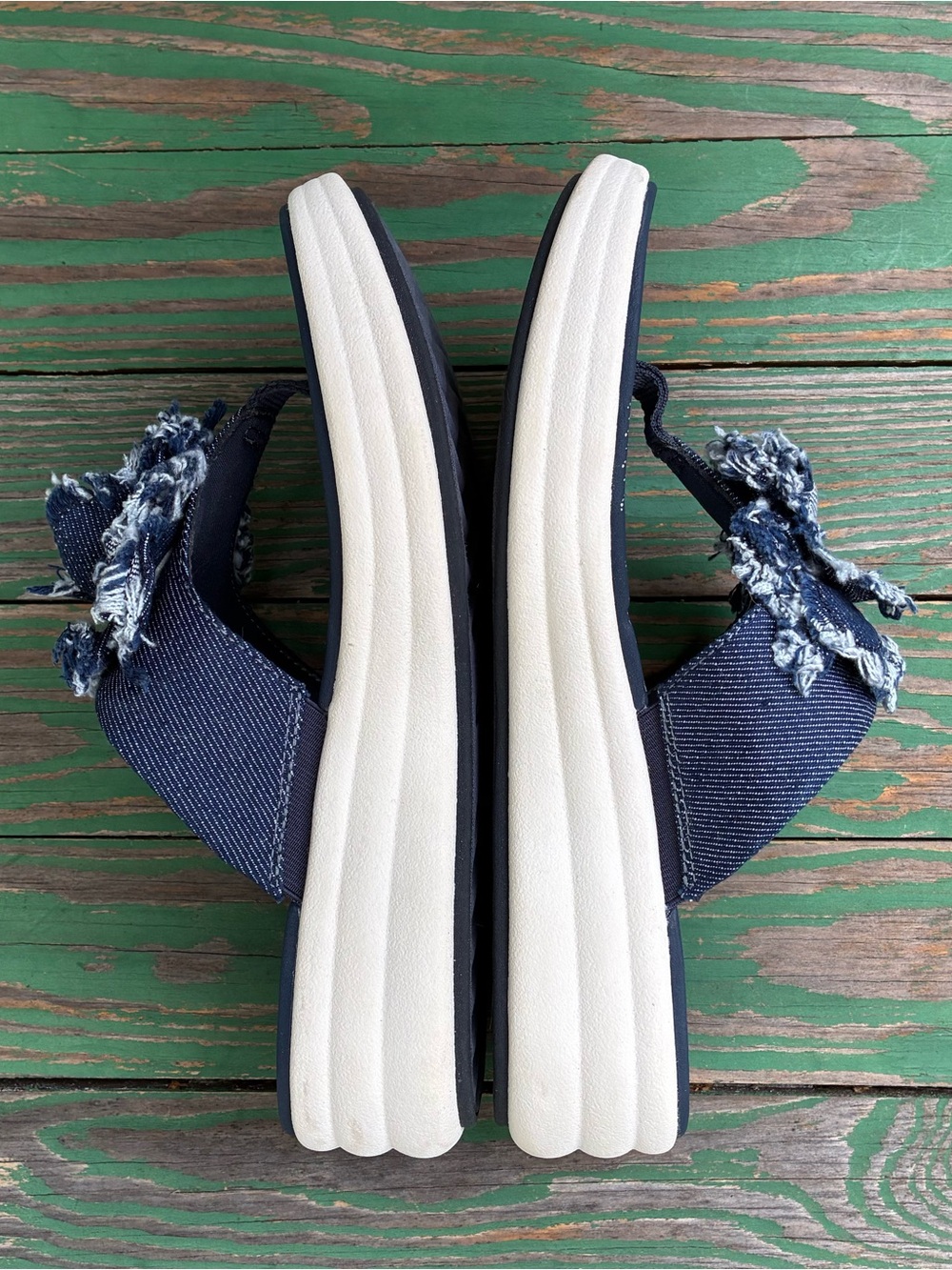 Clarks CloudSteppers Drift Rose Navy Sandals Sz 7 Slippers Flip Flop - Picture 11 of 11